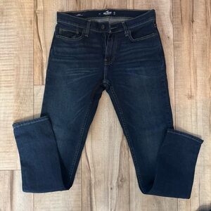 Hollister Men's Deep Indigo Skinny Jeans